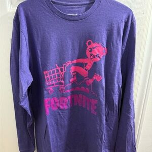 Fortnite Purple Long Sleeve Tee